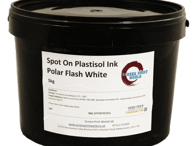Spot On Polar Flash White Plastisol Ink