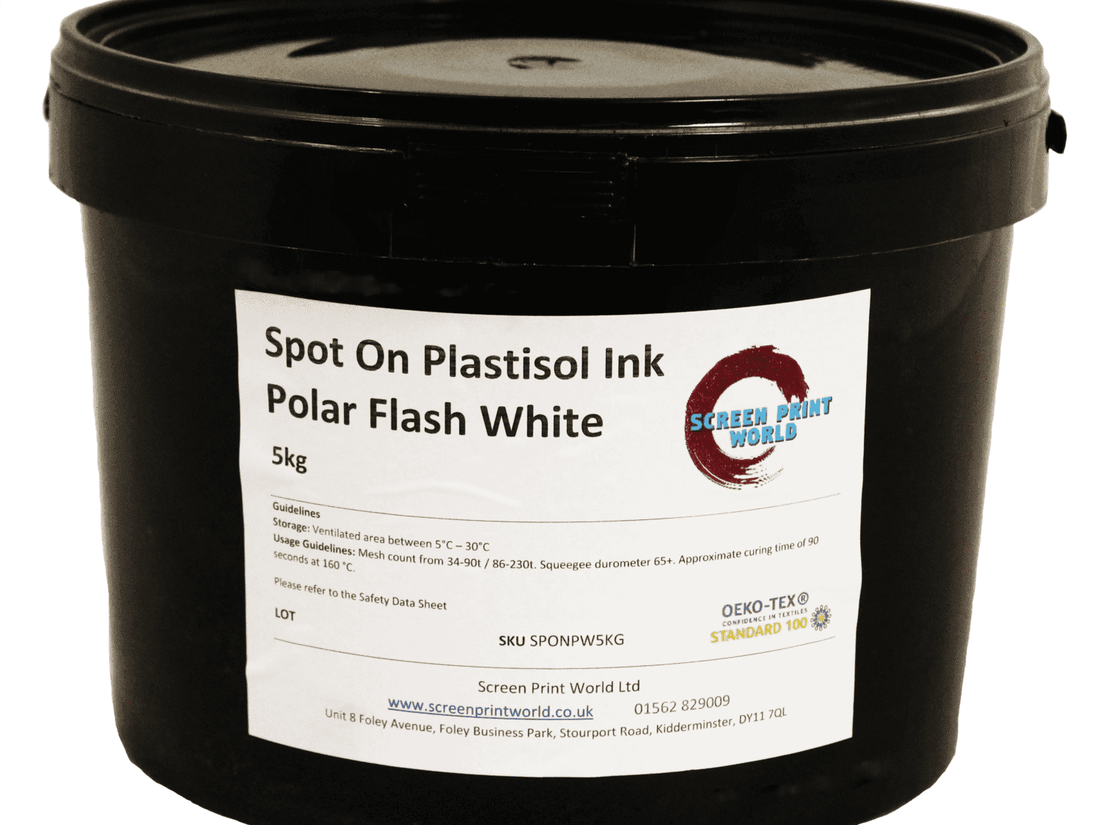 Spot On Polar Flash White Plastisol Ink