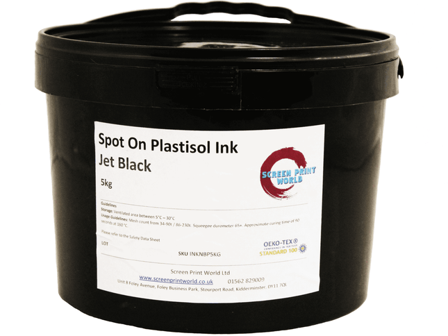 Spot On Jet Black Plastisol Ink