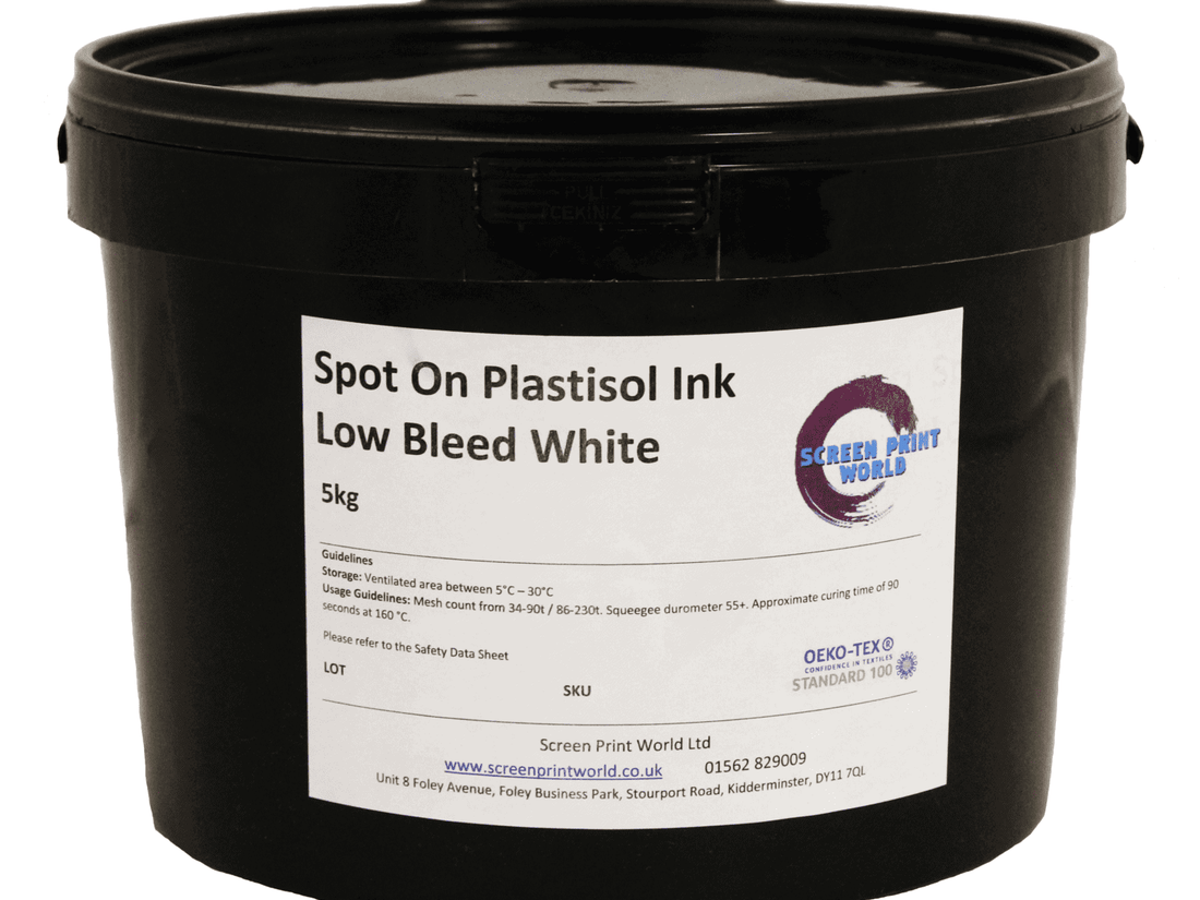 Spot On Low Bleed White Plastisol Ink
