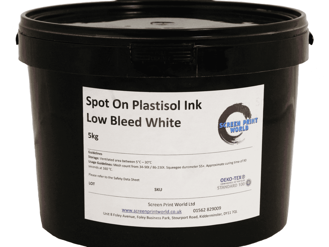 Spot On Low Bleed White Plastisol Ink