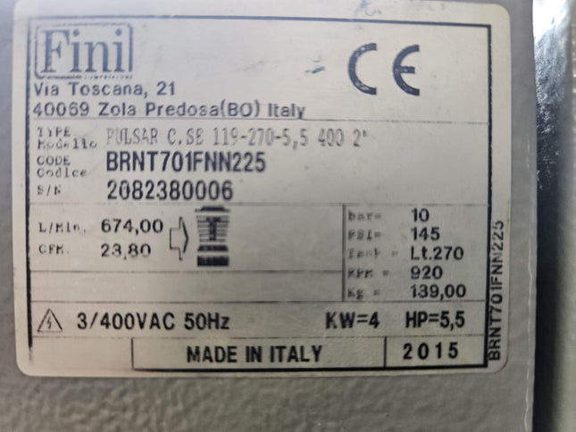 Used Fini Air Compressor