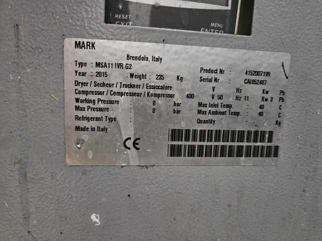 Used Compressor with Chiller and Reservoir
