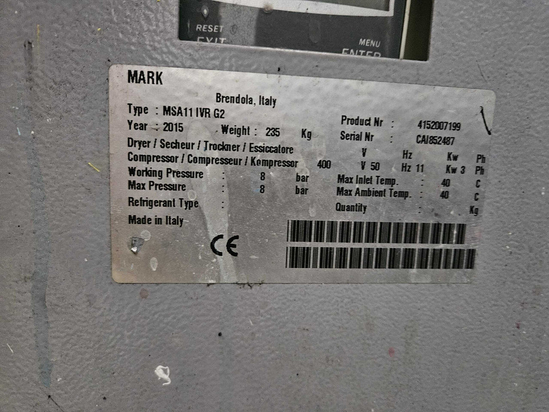 Used Compressor with Chiller and Reservoir