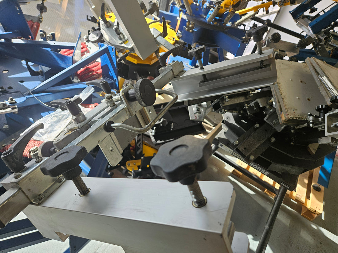 M&R Chameleon 6 Colour/6 Station Manual Press