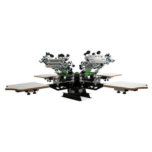 Riley Hopkins 250 Manual Screen Printing Press 6 Colour 4 Station With XY Micro Reg