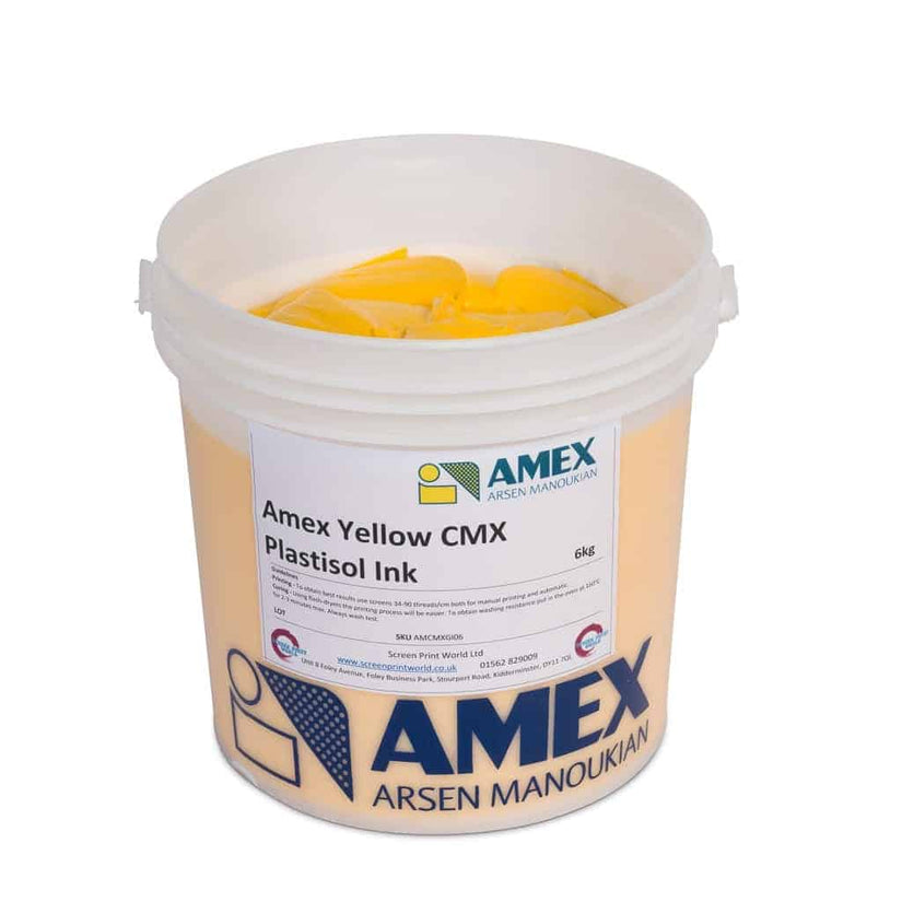 Amex Yellow CMX Plastisol Ink