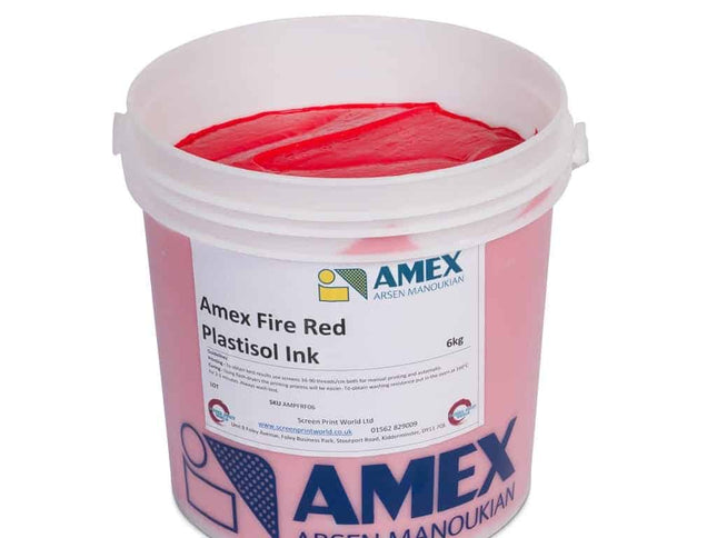 Amex Fire Red Plastisol Ink 42