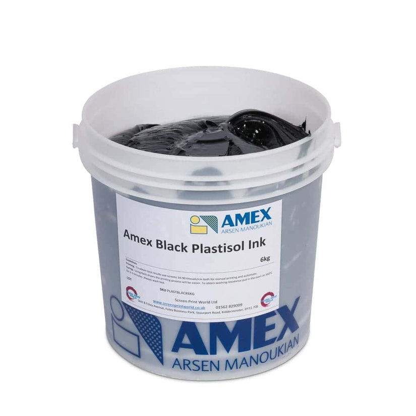 Amex Black Plastisol Ink 80