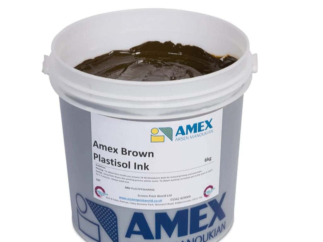 Amex Brown Plastisol Ink 64