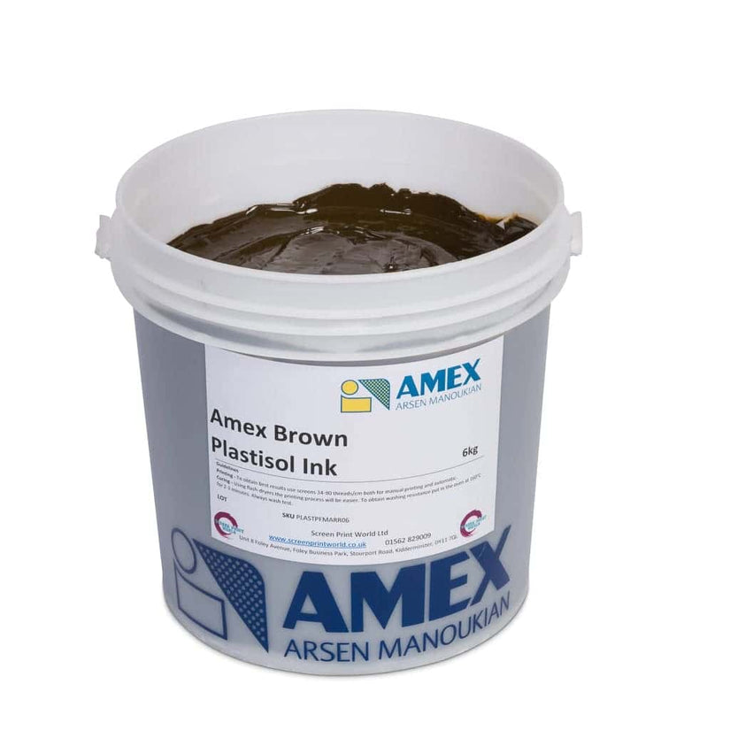 Amex Brown Plastisol Ink 64