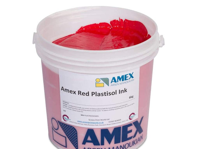 Amex Red Plastisol Ink 40