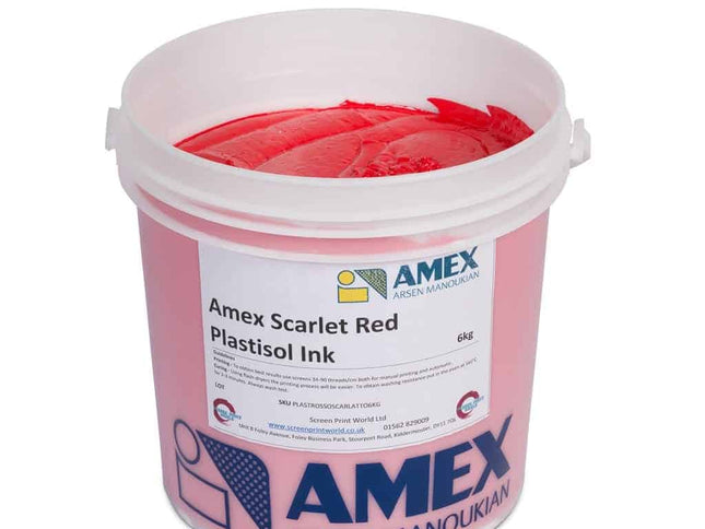 Amex Scarlet Red Plastisol Ink 39