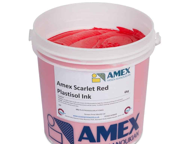 Amex Scarlet Red Plastisol Ink 39