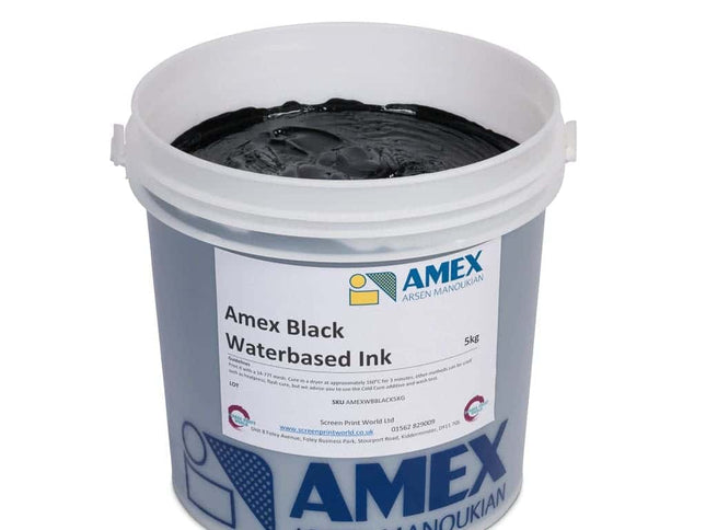 Amex Black Waterbased Ink 80
