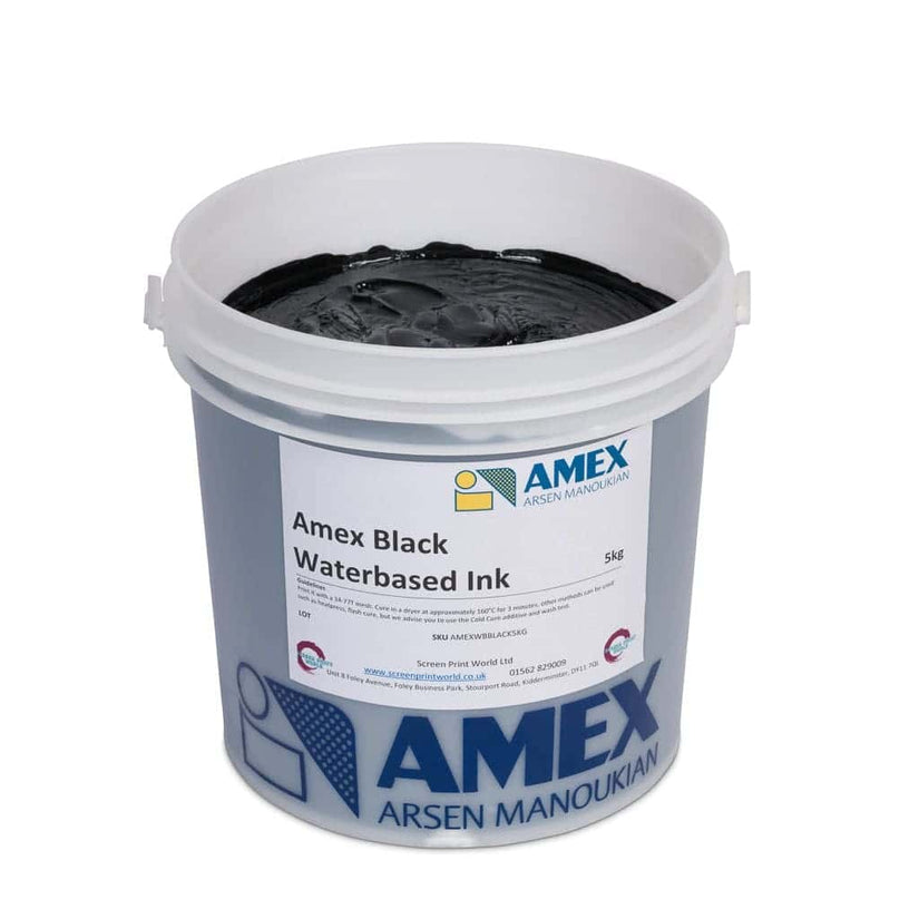Amex Black Waterbased Ink 80