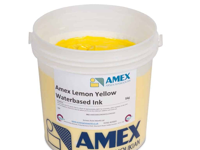 Amex Lemon Yellow Waterbased Ink 20