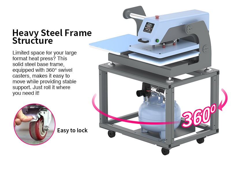 OtterPro Air Press Slide Dual Station Heat Press