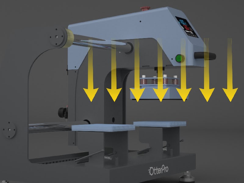 OtterPro Air Press Slide Dual Station Cap Press