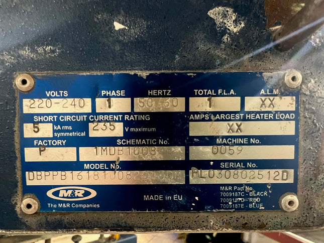 Used M&R Diamondback-R Series 8 Colour Automatic Press