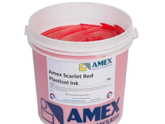 Amex Scarlet Red Plastisol Ink 39