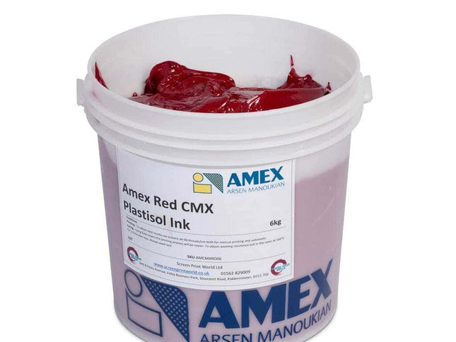 Amex Red CMX Plastisol Ink