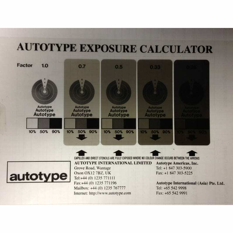 Exposure Calculator for Screen Printing