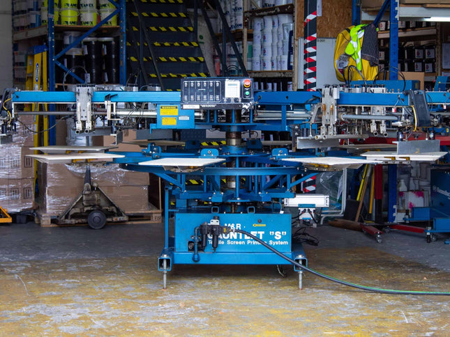 Used M&R Gauntlet 6 Colour 8 Station Automatic Press