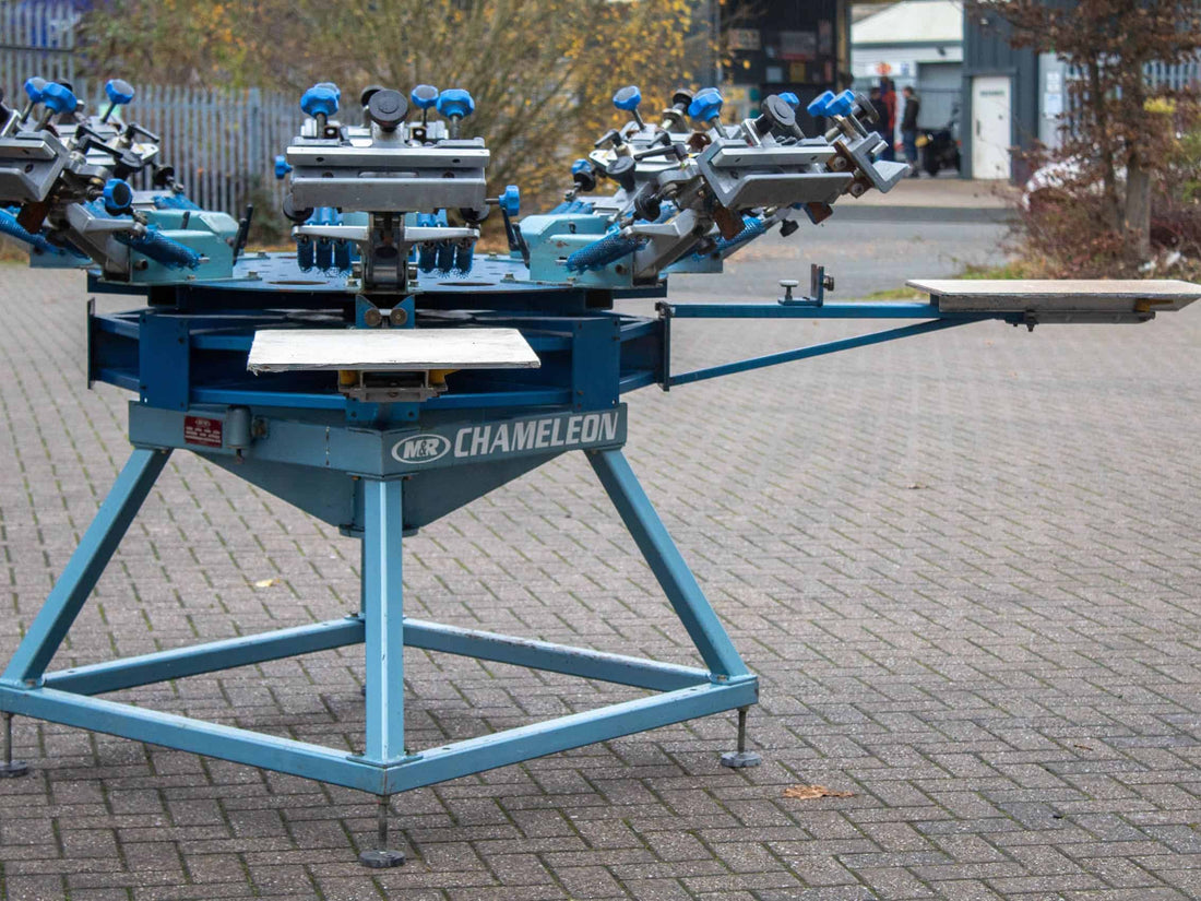 Used M&R 8 Colour 4 Station Chameleon Manual Press