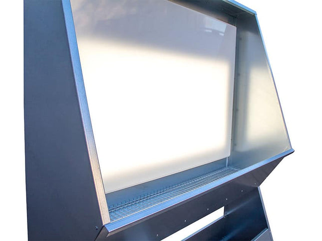Screen Printing Washout Booth with Back Light - 1.5m