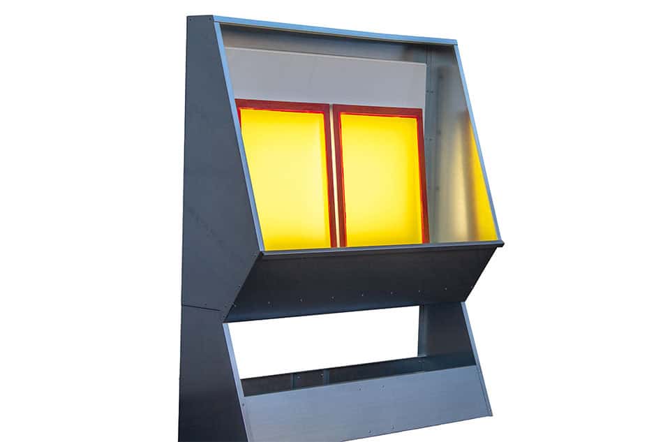 Screen Printing Washout Booth with Back Light - 1.5m