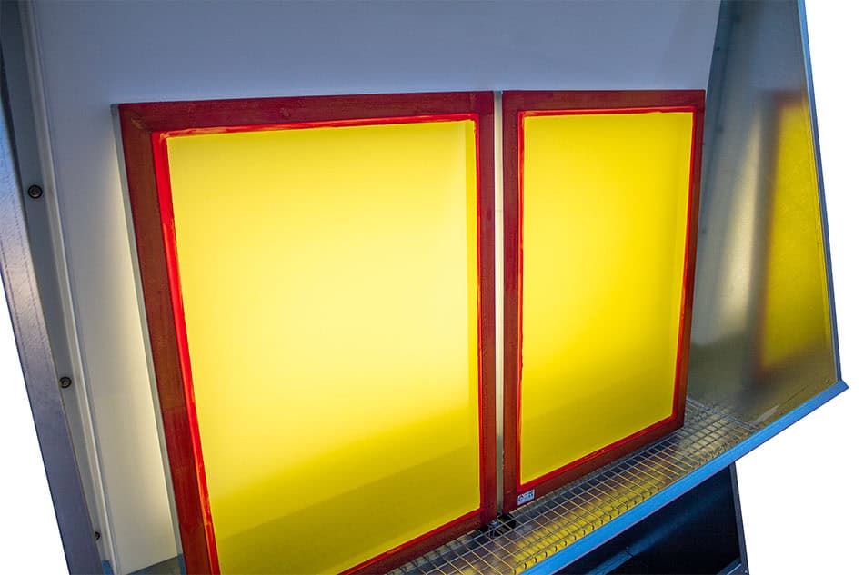 Screen Printing Washout Booth with Back Light - 1.5m