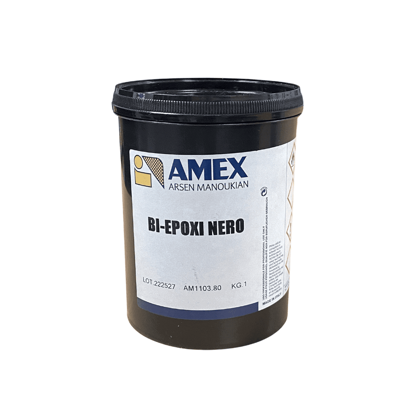 Amex Black Bi-Epoxy Glass/Metal Ink 1KG