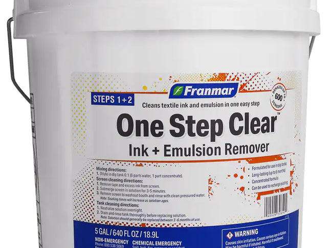 Franmar One Step Clear Ink And Emulsion Remover