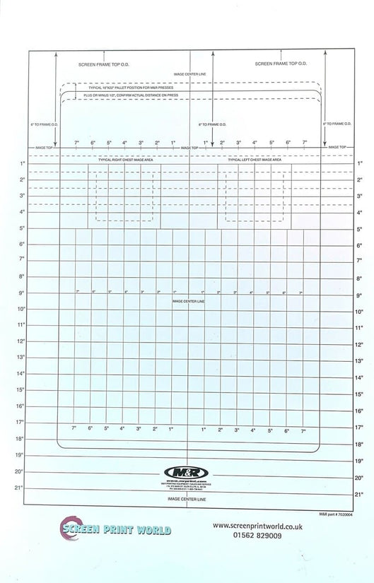 Screen Printing Exposure Registration Board