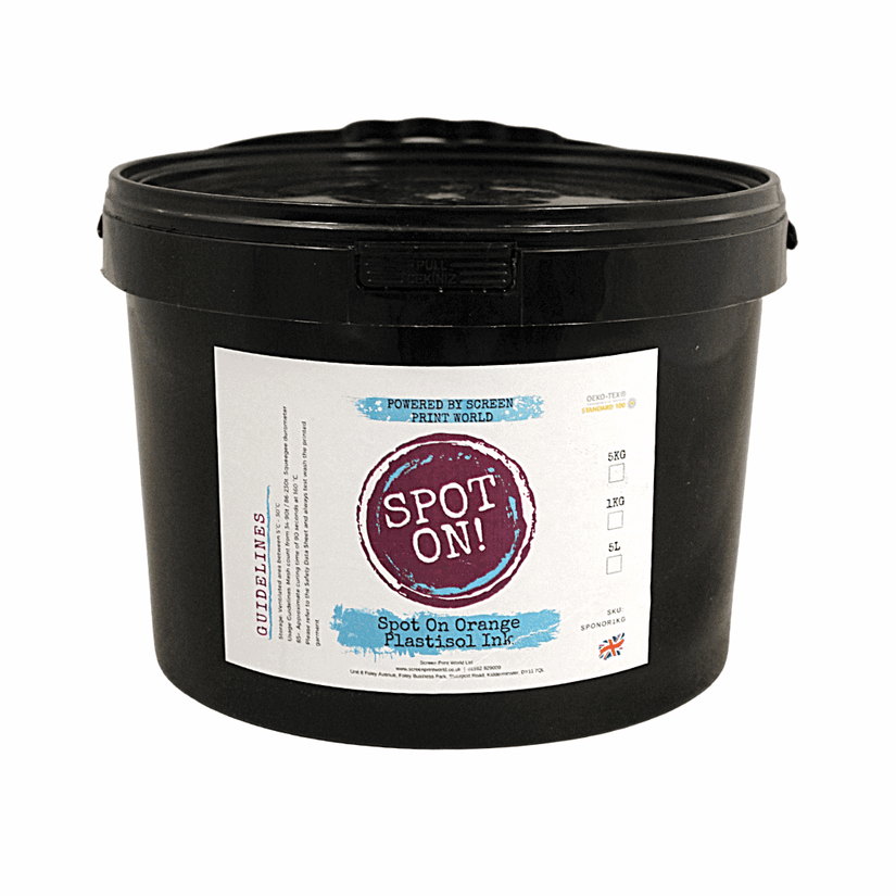 Spot On Orange Plastisol Ink - Approx. Pantone colour-021c