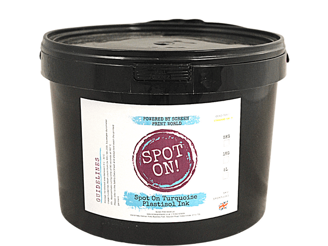 Spot On Turquoise Plastisol Ink - Approx. Pantone colour- 3272c