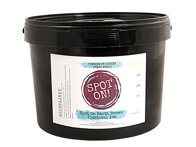 Spot On Earth Brown Plastisol Ink - Approx. Pantone colour-483c
