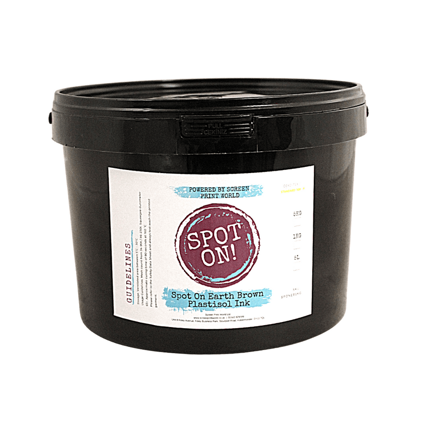 Spot On Earth Brown Plastisol Ink - Approx. Pantone colour-483c