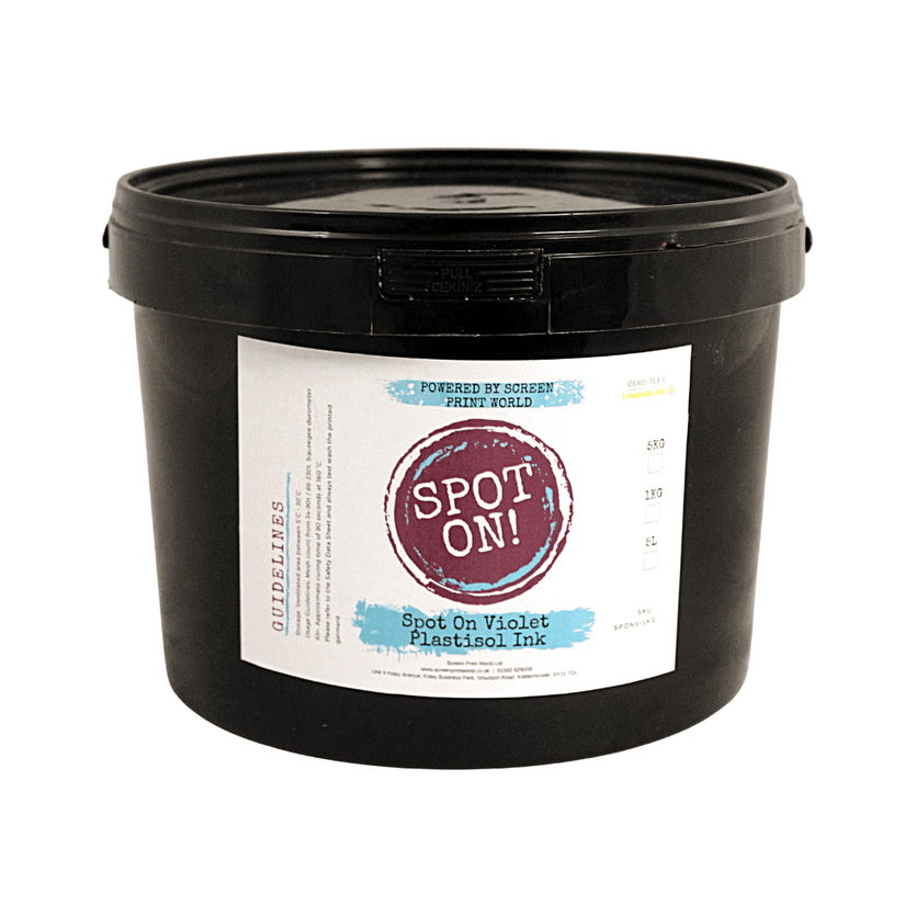 Spot On Violet Plastisol Ink - Approx. Pantone colour-Violet C