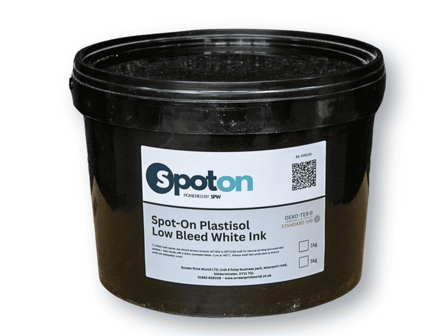 Spot On Low Bleed White Plastisol Ink