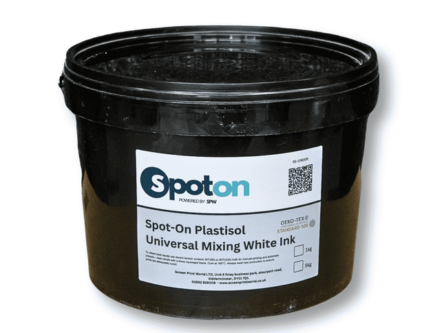 Spot On Universal Mixing White Plastisol Ink