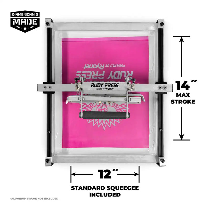 The Rudy Press Squeegee/Flood Bar Attachment - 20x24in