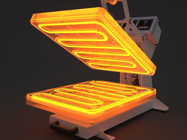OtterPro Top & Bottom Heat Dual Control Heat Press - 40x50cm