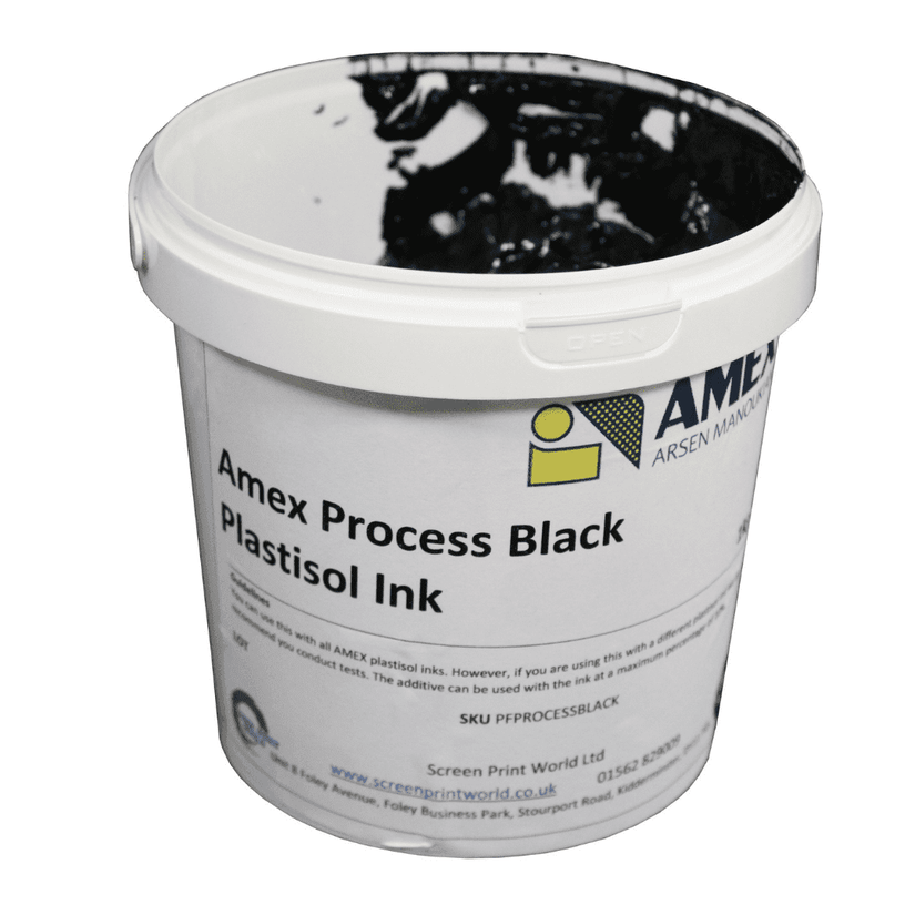 Amex Process Black Plastisol Ink