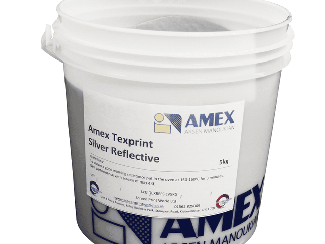 Amex Texprint Reflective Silver Waterbased Ink