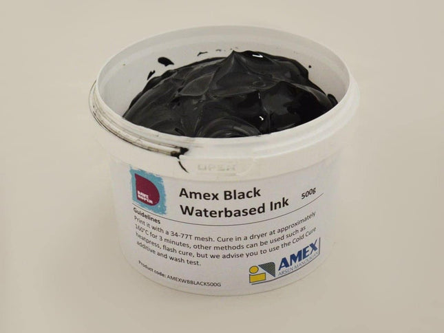 Amex Black Waterbased Ink 80
