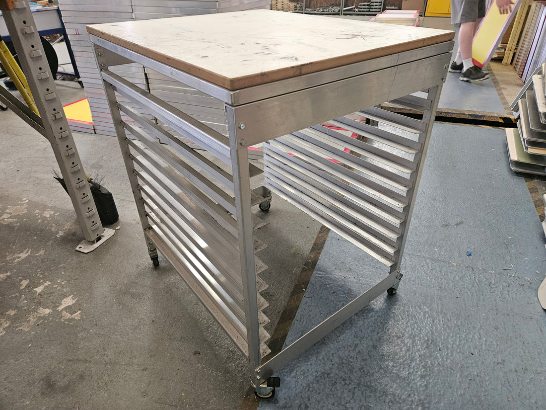 Used Screen Press Cart