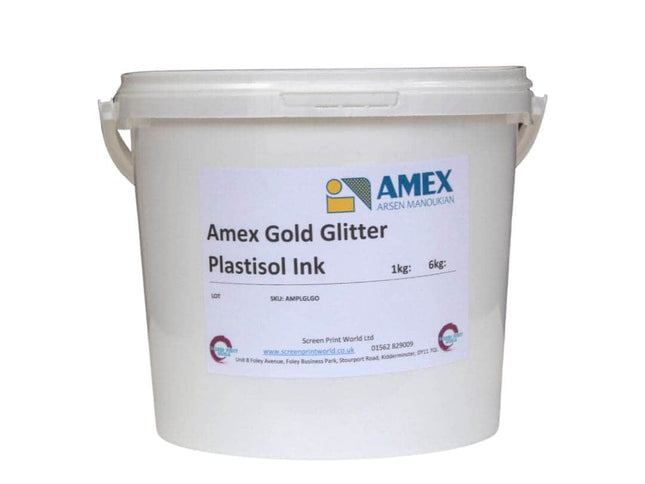 Amex Gold Glitter Plastisol Ink