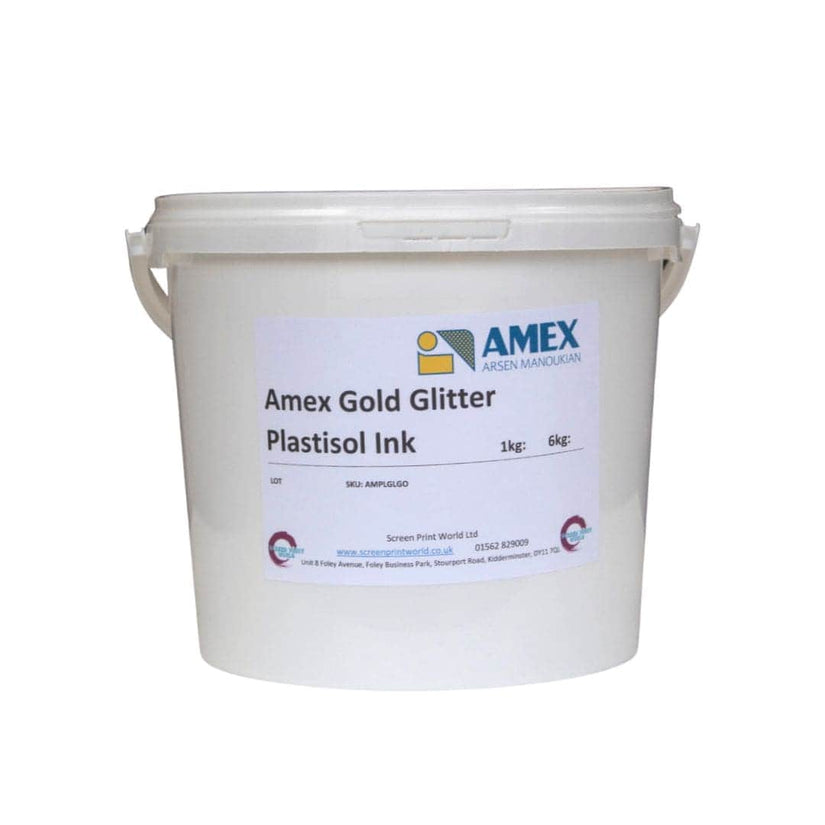 Amex Gold Glitter Plastisol Ink